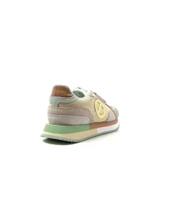 Mia Jogger Daim Textile Beige Pastel Vert*No Name Outlet