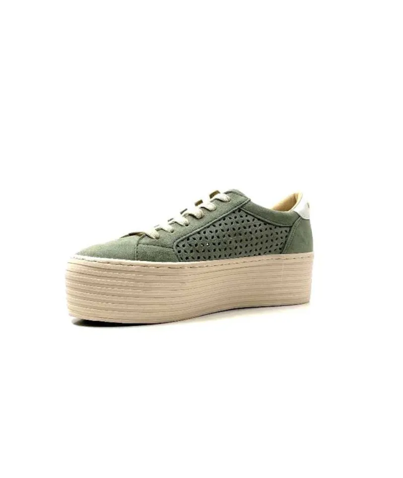 Spice Sneaker Cuir Vert D'Eau*No Name Sale