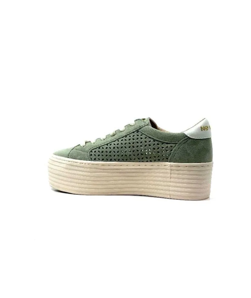 Spice Sneaker Cuir Vert D'Eau*No Name Sale