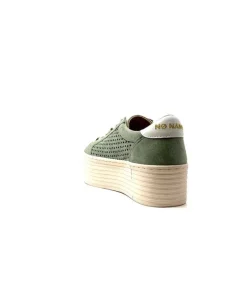 Spice Sneaker Cuir Vert D'Eau*No Name Sale