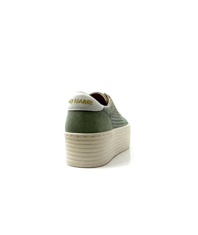 Spice Sneaker Cuir Vert D'Eau*No Name Sale
