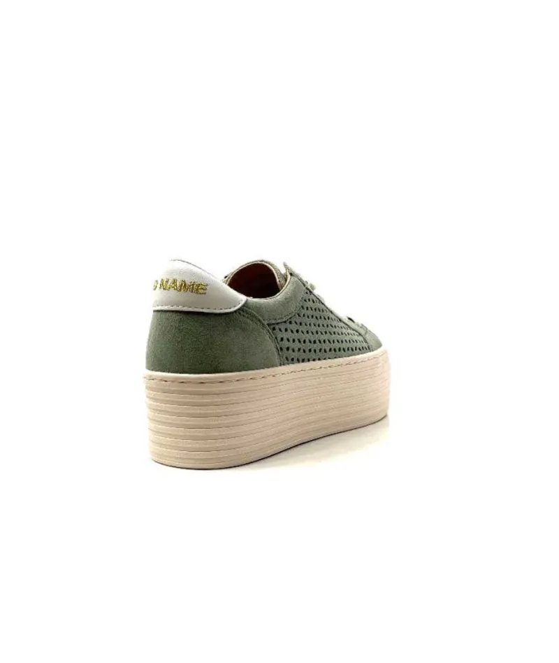 Spice Sneaker Cuir Vert D'Eau*No Name Sale