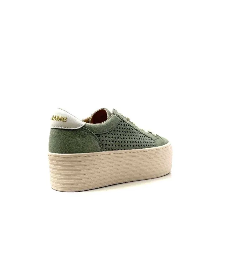 Spice Sneaker Cuir Vert D'Eau*No Name Sale