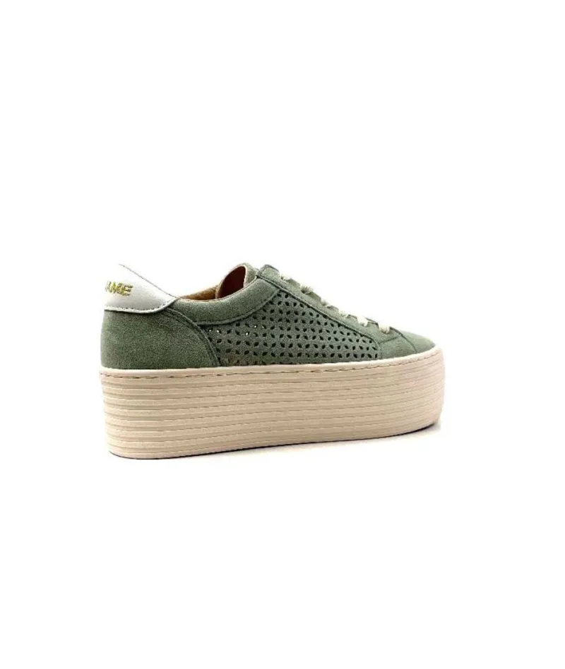 Spice Sneaker Cuir Vert D'Eau*No Name Sale