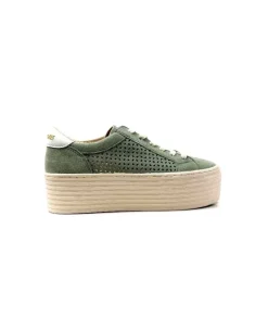 Spice Sneaker Cuir Vert D'Eau*No Name Sale