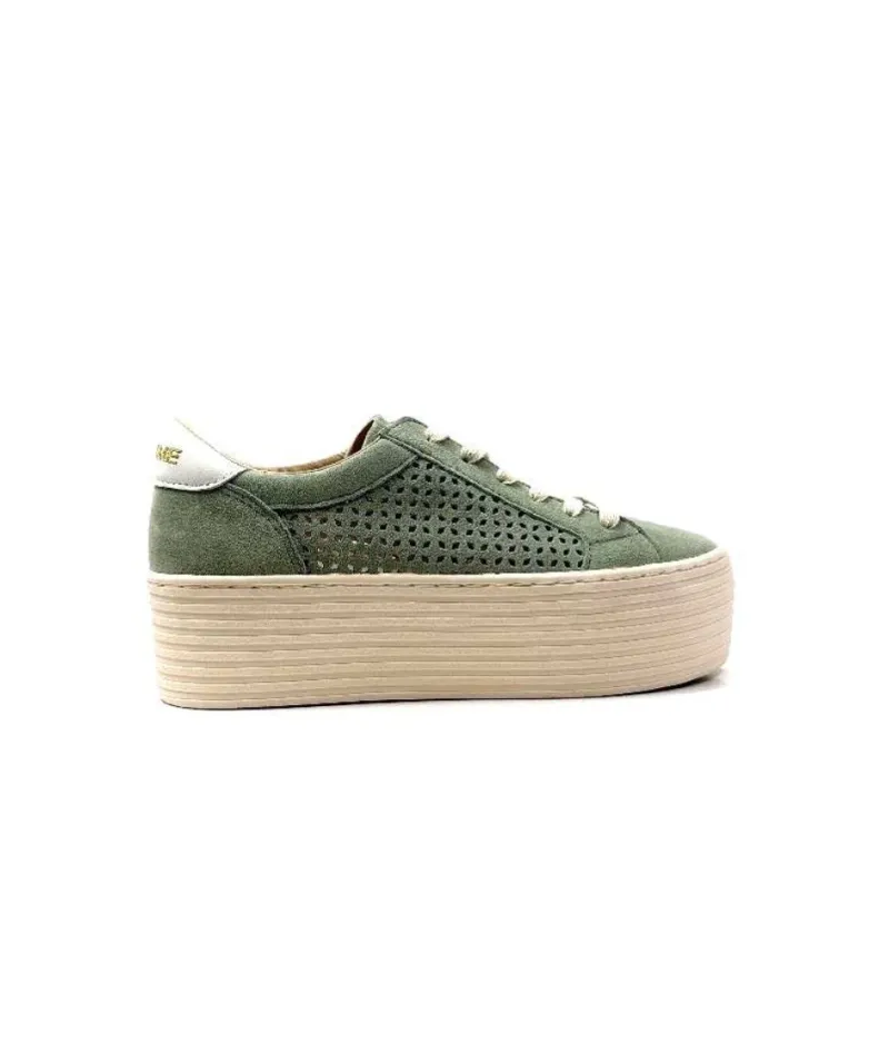 Spice Sneaker Cuir Vert D'Eau*No Name Sale