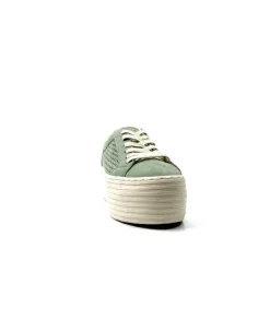Spice Sneaker Cuir Vert D'Eau*No Name Sale