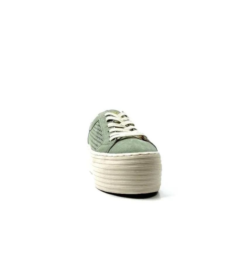 Spice Sneaker Cuir Vert D'Eau*No Name Sale