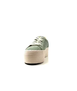 Spice Sneaker Cuir Vert D'Eau*No Name Sale
