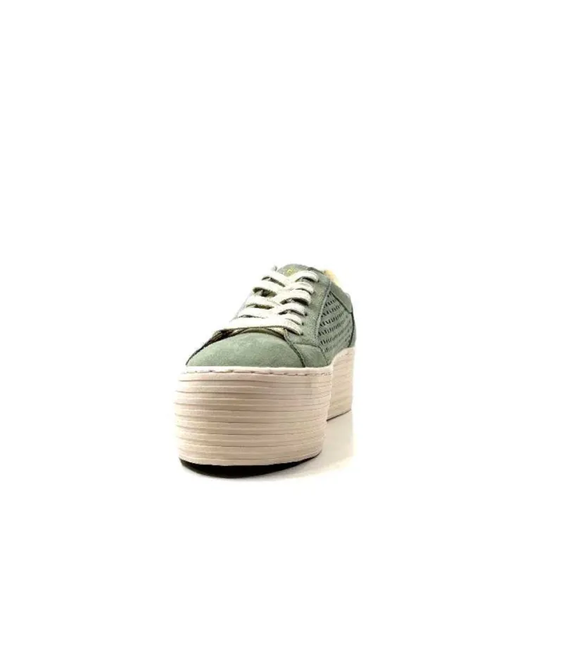 Spice Sneaker Cuir Vert D'Eau*No Name Sale