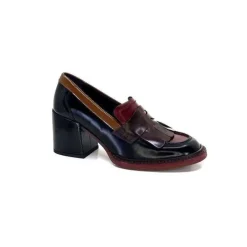 32321 D4 Cuir Glace Noir Bordeaux*Pertini Best