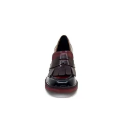 32321 D4 Cuir Glace Noir Bordeaux*Pertini Best