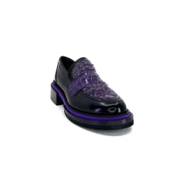 32416 D7 Cuir Noir Violet*Pertini Hot
