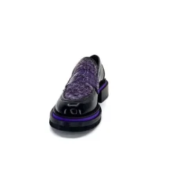 32416 D7 Cuir Noir Violet*Pertini Hot