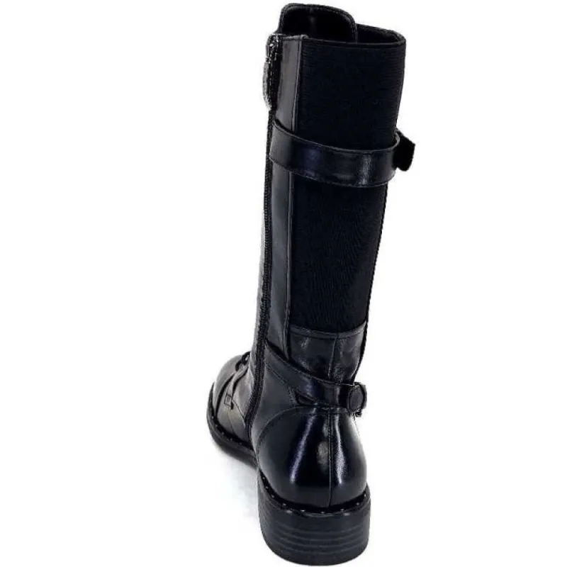 Roxana 10 Delice Cuir Noir*Regarde Le Ciel Discount