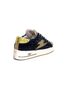 Smr Maya 8676 Velours Bleu Daim Beige*Semerdjian Clearance