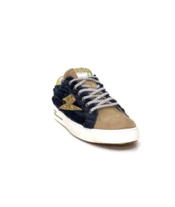 Smr Maya 8676 Velours Bleu Daim Beige*Semerdjian Clearance