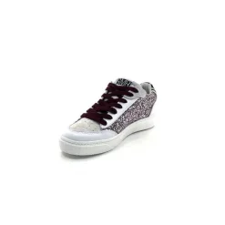 Smr23 Taline 10435 Cuir Blanc Glitter Rose*Semerdjian Online