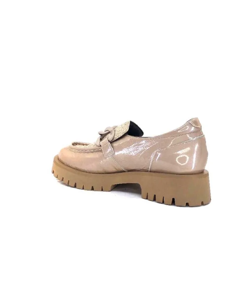 8-36-16 /02 Cuir Vernis & Tweed Beige*Softwaves Outlet