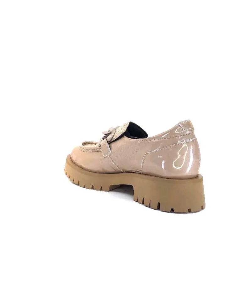 8-36-16 /02 Cuir Vernis & Tweed Beige*Softwaves Outlet