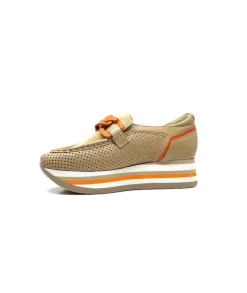 7-78-56 Cuir Et Daim Camel*Softwaves Outlet