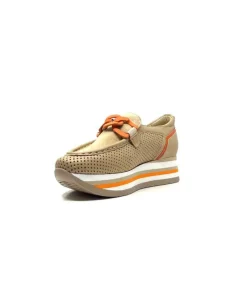 7-78-56 Cuir Et Daim Camel*Softwaves Outlet