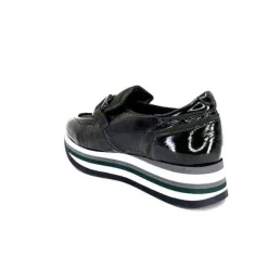 7.78.61 Cuir Vernis Et Daim Kaki*Softwaves Hot