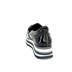 7.78.61 Cuir Vernis Et Daim Kaki*Softwaves Hot