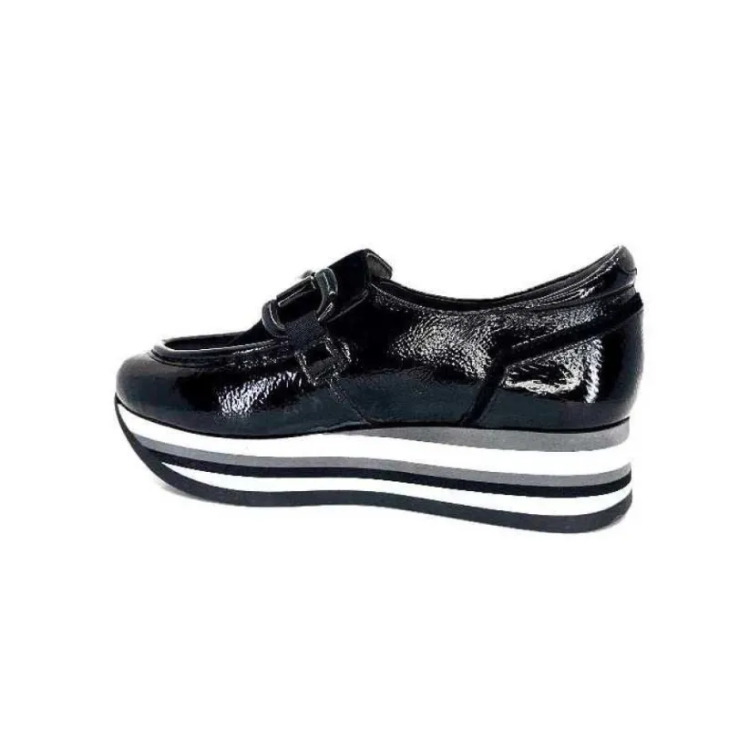 7.78.61 Cuir Vernis Et Daim Noir*Softwaves Discount