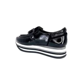 7.78.61 Cuir Vernis Et Daim Noir*Softwaves Discount