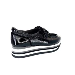 7.78.61 Cuir Vernis Et Daim Noir*Softwaves Discount