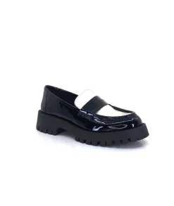 11244 Cg Cuir Noir & Vernis Blanc*We Do Best