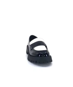 11244 Cg Cuir Noir & Vernis Blanc*We Do Best