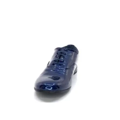 Xavier Danaud Cross Cuir Vernis Bleu*Ivoire0581