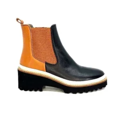 9176 Calf Cuir Noir Camel*XSA Hot