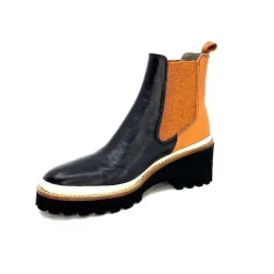 9176 Calf Cuir Noir Camel*XSA Hot