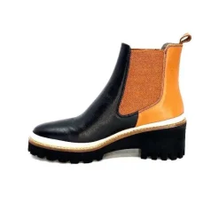 9176 Calf Cuir Noir Camel*XSA Hot