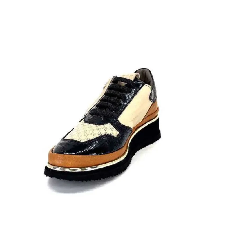 9809 Cuir Noir, Marron & Creme*XSA Sale